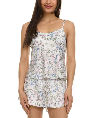 Flora Nikrooz Bowie Print Charmeuse Pajama Set In Ivory