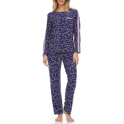 Flora Nikrooz Erica Print Pajamas In Blue