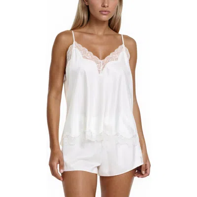 Flora Nikrooz Estella Lace Trim Short Pajamas In Gray