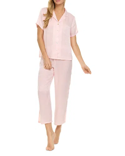 FLORA NIKROOZ FLORAL NIKROOZ LAURENA CAPRI PAJAMA SET