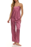 Flora Nikrooz Jamie 2.0 3-piece Pin Dot Travel Pajamas In Pink