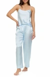 Flora Nikrooz Jamie 3-piece Travel Pajamas In Ice Blue