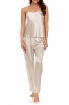 Flora Nikrooz Jamie 3-piece Travel Pajamas In Mink