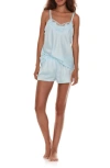 Flora Nikrooz Flora Rosa Nikrooz Charmeuse Chemise In Light Blue