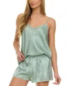 Flora Nikrooz Lilliette Jacquard Cami Pajama Set In Sage