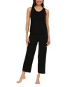 Flora Nikrooz Linda Tank Capri Pajama Set In Black