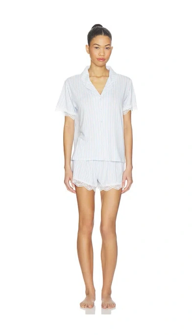 Flora Nikrooz Luna Notch Pajama Set In White