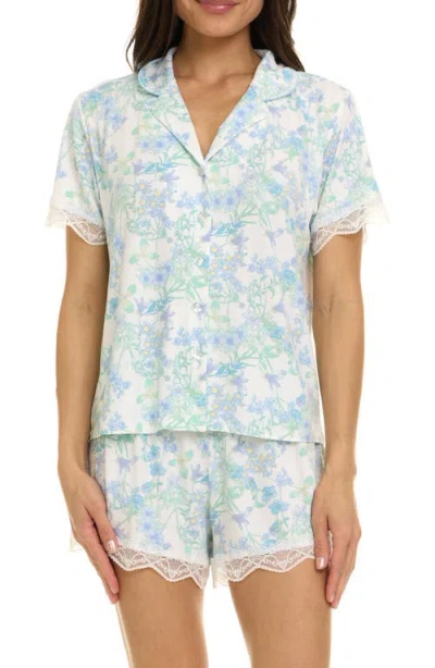 Flora Nikrooz Luna Notch Short Pajama Set In White