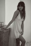 Flora Nikrooz Madelyn Lace-trim Charmeuse Chemise In White