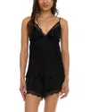 Flora Nikrooz Madelyn Satin Pajama Set In Black