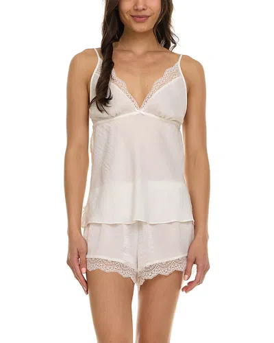 Flora Nikrooz Madelyn Satin Pajama Set In Gray
