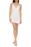 Flora Nikrooz Maribel Lace Trim Jersey Chemise In Ivory