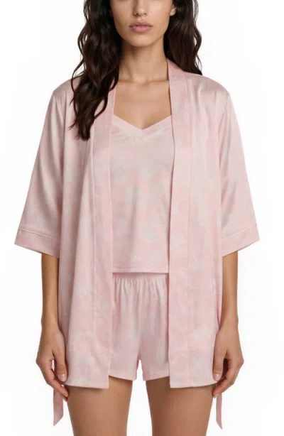 Flora Nikrooz Martha Short Pajamas & Robe Set In Pink