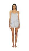 Flora Nikrooz Maven Cami & Short Set With Lace In Gray