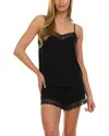Flora Nikrooz Maven Knit Cami Pajama Set In Black