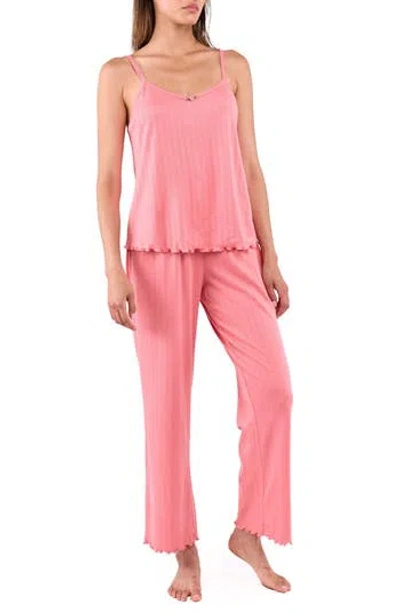 Flora Nikrooz Ophelia 3-piece Pajamas Set In Pink