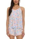 Flora Nikrooz Petunia Printed Cami Short Knit Pajama Set In Light Pink