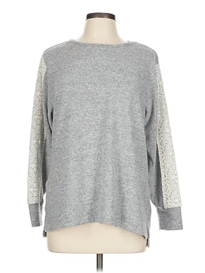 Pre-owned Flora Nikrooz Pullover Sweater In Gray