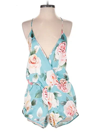 Pre-owned Flora Nikrooz Romper In Blue