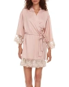 Flora Nikrooz Rosa Satin Robe In Smokey Rose