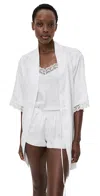 Flora Nikrooz Sabrina 3 Piece Pajama Set Ivory In Ivory