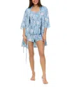 Flora Nikrooz Sabrina 3-piece Travel Pajama Set In Ivory