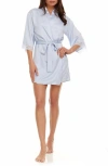 Flora Nikrooz Sabrina Travel Pajamas & Robe Set In Lilac