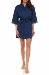 Flora Nikrooz Sabrina Travel Pajamas & Robe Set In Navy