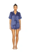 Flora Nikrooz Selena Satin Charmeuse Short Pajamas