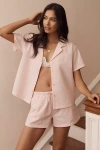 FLORA NIKROOZ SERINA CRINKLE COTTON SHORTS PAJAMA SET