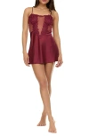 Flora Nikrooz Showstopper Chemise In Wine
