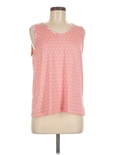 Pre-owned Flora Nikrooz Sleeveless Top Pink Scoop Neck Tops