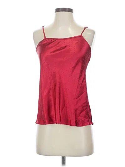 Pre-owned Flora Nikrooz Sleeveless Top Red Halter Neckline Tops