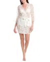 Flora Nikrooz Solid 3d Embroidered Wrap In White