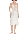 Flora Nikrooz Solid Charmeuse Gown In White