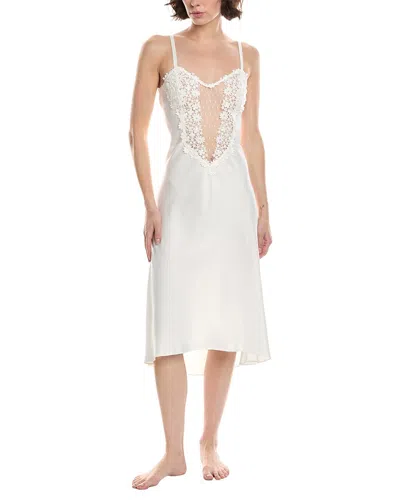 Flora Nikrooz Solid Charmeuse Gown In Gray