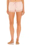 Flora Nikrooz Victoria Charmeuse Short In Blush In Gold
