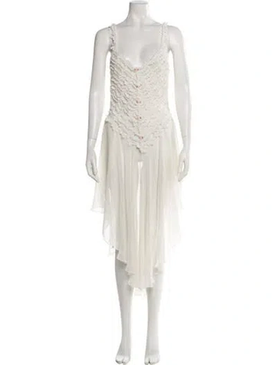Pre-owned Flora Nikrooz Vintage 1980's Nightgown In Neutral