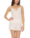 Flora Nikrooz Violet Pointelle Cami Short Set In Ivory