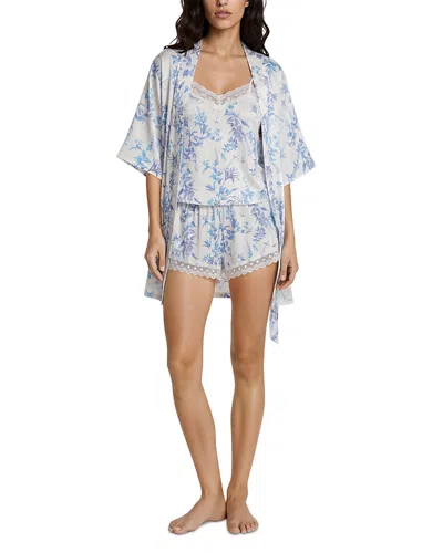 Flora Nikrooz Willa Robe & Shorts Pajama Set In Multi
