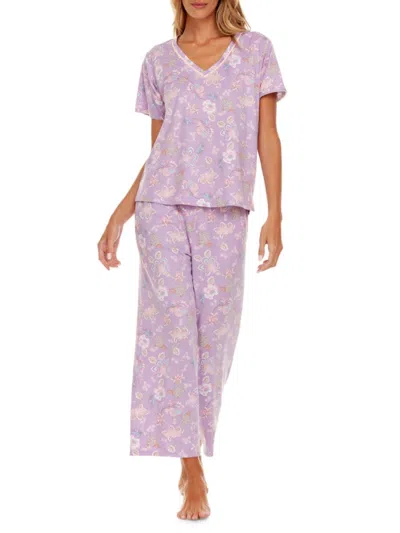 Flora Nikrooz Women's 2-piece Nancy Pajama Pant Set In Lavender