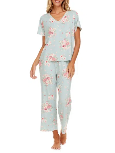 Flora Nikrooz Women's 2-piece Nancy Pajama Pant Set In Sage