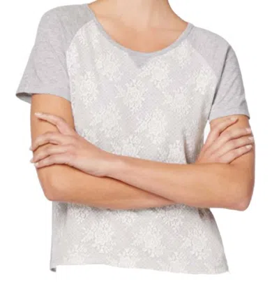 Flora Nikrooz Women's Debbie Knit Pajama Top In Gray