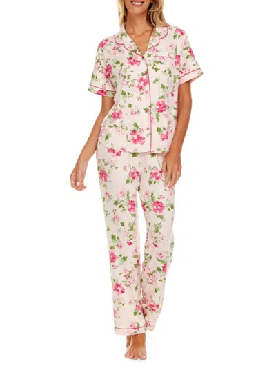 Flora Nikrooz Women's Gabriella 2-piece Print Pajama Set In Pink