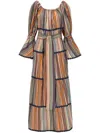 Flora Sardalos Amorgos Dresses Multicolor In Orange