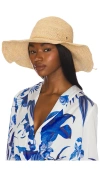 Florabella Brayden Straw Hat In 自然色 & 银色
