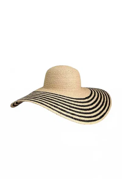 Florabella Women's Laurel Hat In Natural/black In Beige