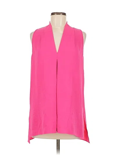 Pre-owned Floral & Ivy Sleeveless Blouse In Pink