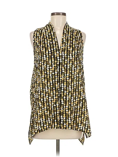 Pre-owned Floral & Ivy Sleeveless Blouse In Yellow