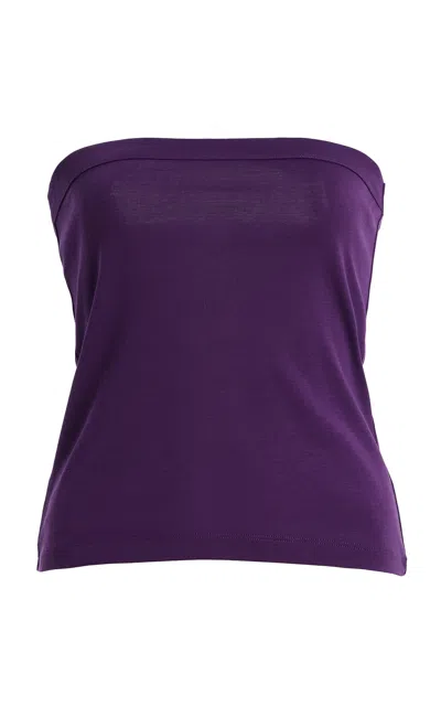 Flore Flore Bes Cotton Bandeau Top In Purple